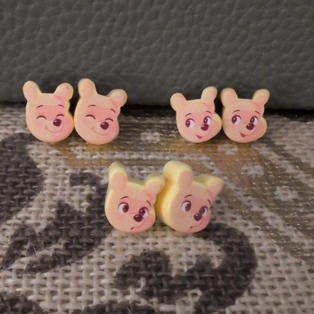 Disney 100 Winnie The Pooh Stud Earring Set by Neon Tuesday